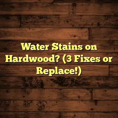 Water Stains on Hardwood? (3 Fixes or Replace!)