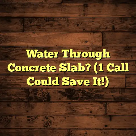 Water Through Concrete Slab? (1 Call Could Save It!)