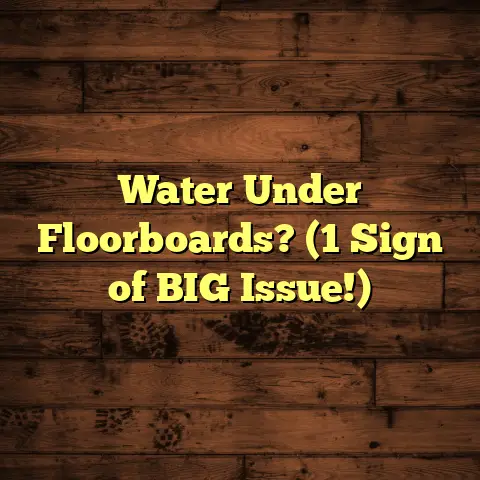 Water Under Floorboards? (1 Sign of BIG Issue!)