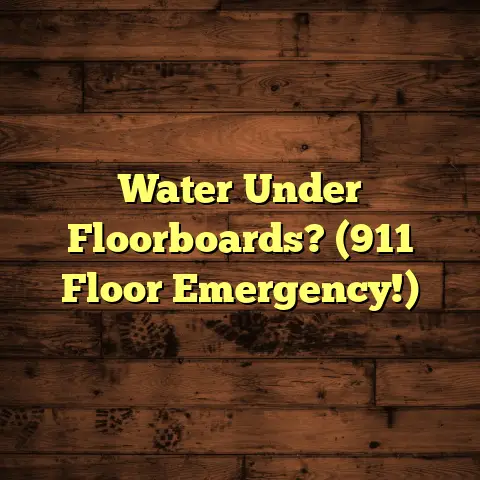 Water Under Floorboards? (911 Floor Emergency!)
