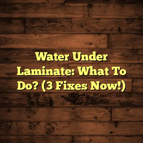 Water Under Laminate: What To Do? (3 Fixes Now!)