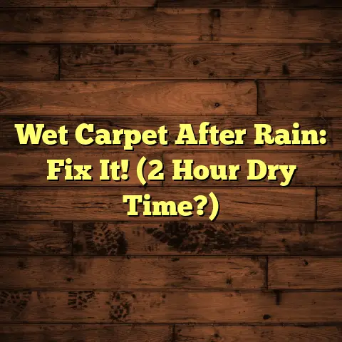 Wet Carpet After Rain: Fix It! (2 Hour Dry Time?)