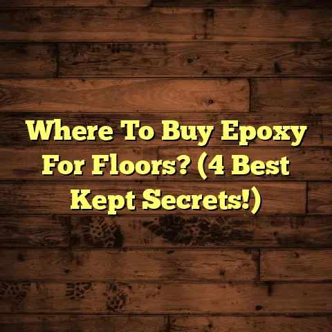 Where To Buy Epoxy For Floors? (4 Best Kept Secrets!)