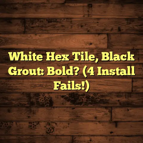 White Hex Tile, Black Grout: Bold? (4 Install Fails!)