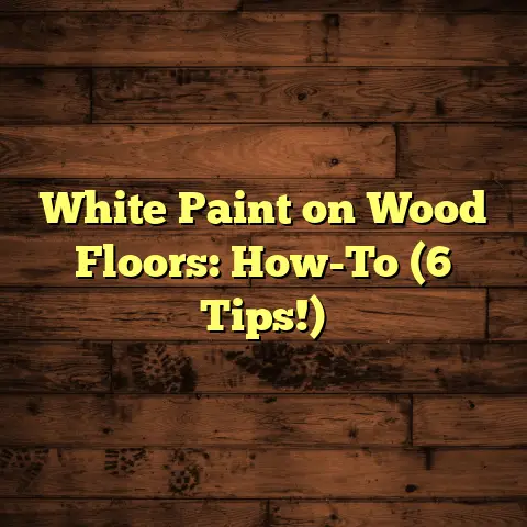 White Paint on Wood Floors: How-To (6 Tips!)