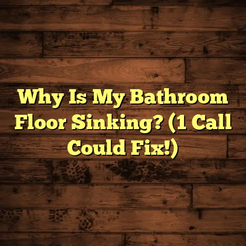 Why Is My Bathroom Floor Sinking? (1 Call Could Fix!)