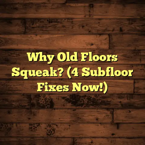 Why Old Floors Squeak? (4 Subfloor Fixes Now!)