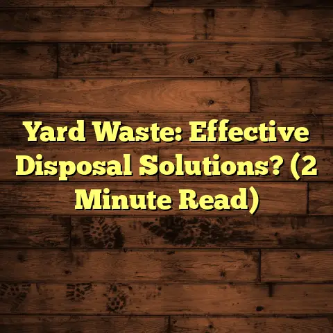 Yard Waste: Effective Disposal Solutions? (2 Minute Read)