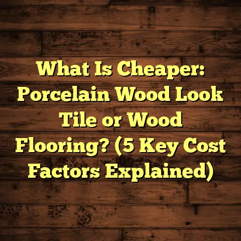 What Is Cheaper: Porcelain Wood Look Tile or Wood Flooring? (5 Key Cost Factors Explained)