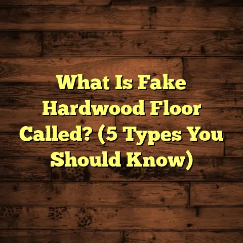 What Is Fake Hardwood Floor Called? (5 Types You Should Know)