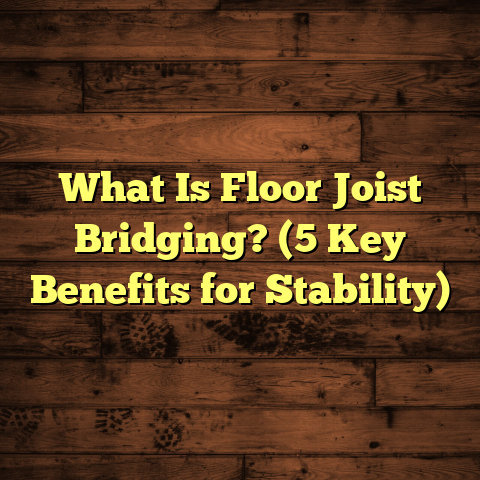 What Is Floor Joist Bridging? (5 Key Benefits for Stability)