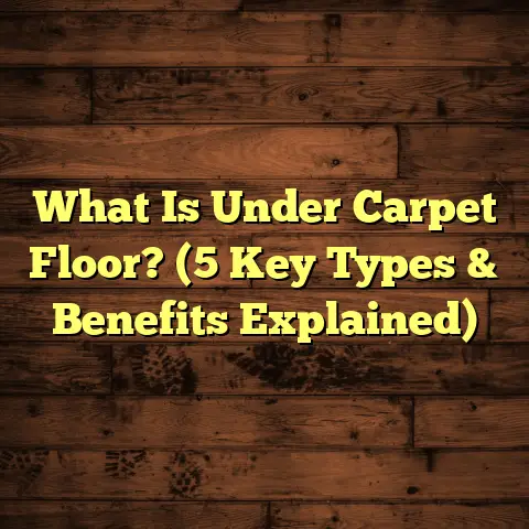 What Is Under Carpet Floor? (5 Key Types & Benefits Explained)
