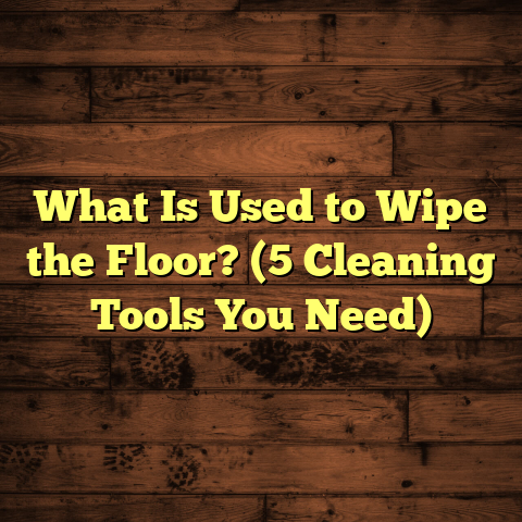 What Is Used to Wipe the Floor? (5 Cleaning Tools You Need)