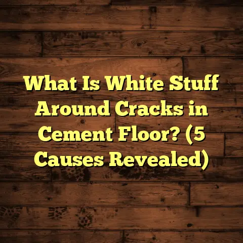 What Is White Stuff Around Cracks in Cement Floor? (5 Causes Revealed)