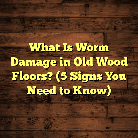 What Is Worm Damage in Old Wood Floors? (5 Signs You Need to Know)