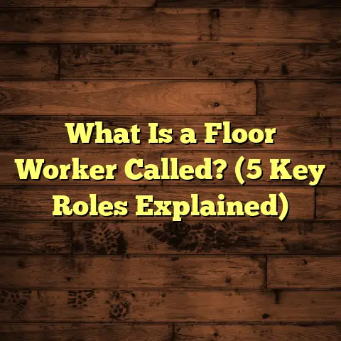 What Is a Floor Worker Called? (5 Key Roles Explained)