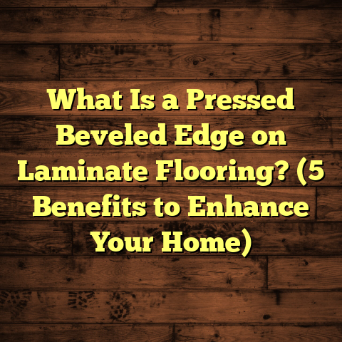 What Is a Pressed Beveled Edge on Laminate Flooring? (5 Benefits to Enhance Your Home)