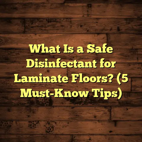 What Is a Safe Disinfectant for Laminate Floors? (5 Must-Know Tips)