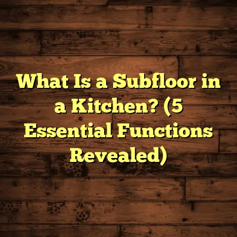 What Is a Subfloor in a Kitchen? (5 Essential Functions Revealed)