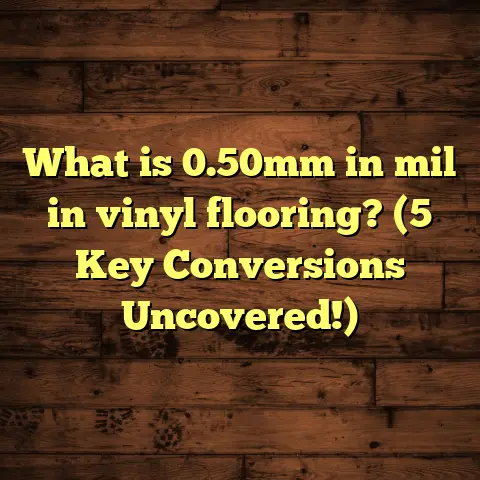 What is 0.50mm in mil in vinyl flooring? (5 Key Conversions Uncovered!)