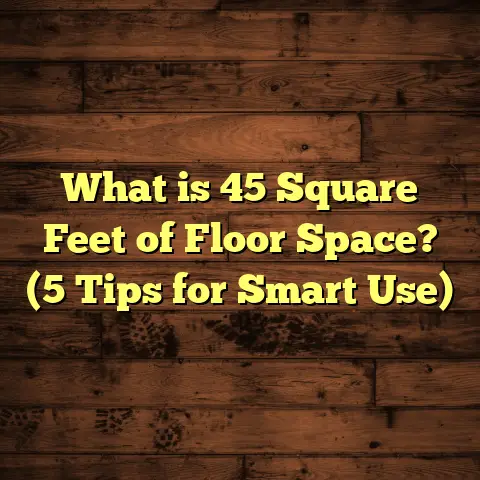 What is 45 Square Feet of Floor Space? (5 Tips for Smart Use)