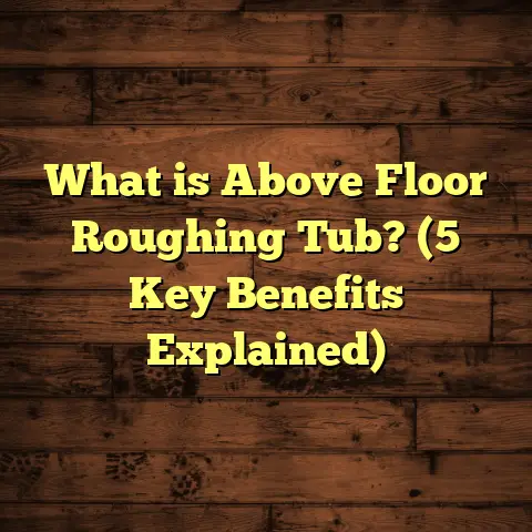 What is Above Floor Roughing Tub? (5 Key Benefits Explained)