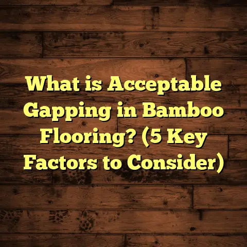 What is Acceptable Gapping in Bamboo Flooring? (5 Key Factors to Consider)