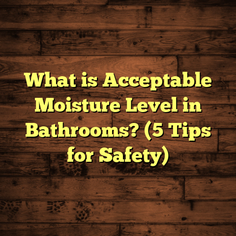 What is Acceptable Moisture Level in Bathrooms? (5 Tips for Safety)