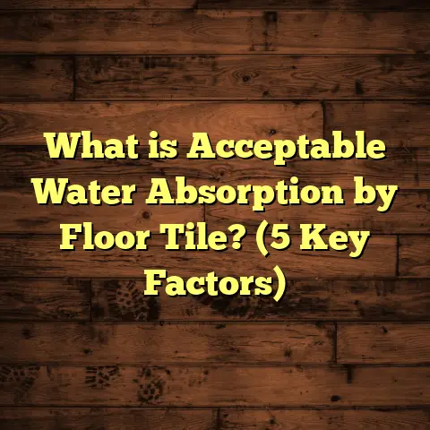 What is Acceptable Water Absorption by Floor Tile? (5 Key Factors)