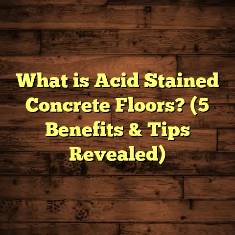 What is Acid Stained Concrete Floors? (5 Benefits & Tips Revealed)