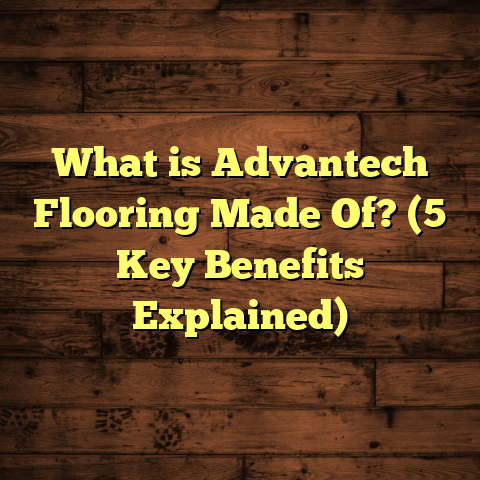 What is Advantech Flooring Made Of? (5 Key Benefits Explained)