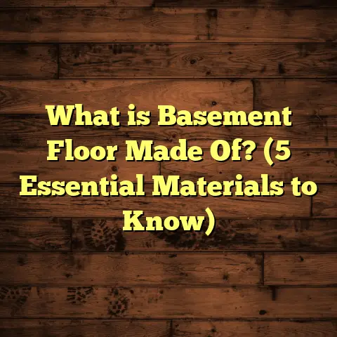 What is Basement Floor Made Of? (5 Essential Materials to Know)