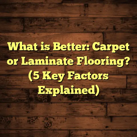 What is Better: Carpet or Laminate Flooring? (5 Key Factors Explained)