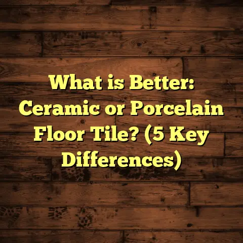 What is Better: Ceramic or Porcelain Floor Tile? (5 Key Differences)