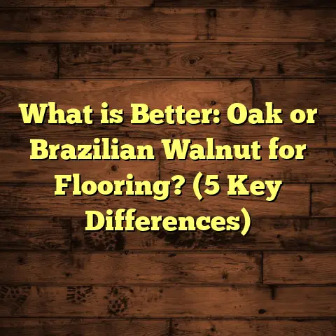 What is Better: Oak or Brazilian Walnut for Flooring? (5 Key Differences)