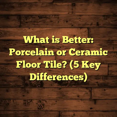 What is Better: Porcelain or Ceramic Floor Tile? (5 Key Differences)