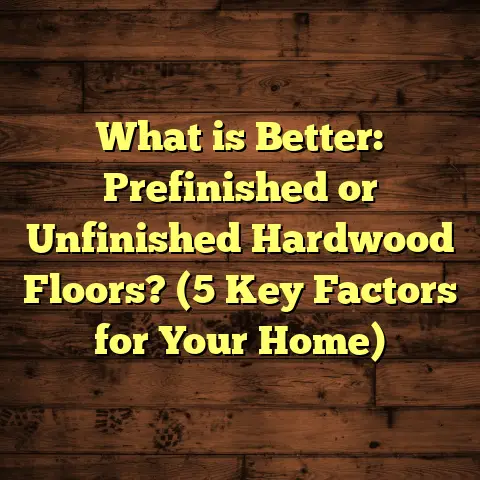 What is Better: Prefinished or Unfinished Hardwood Floors? (5 Key Factors for Your Home)