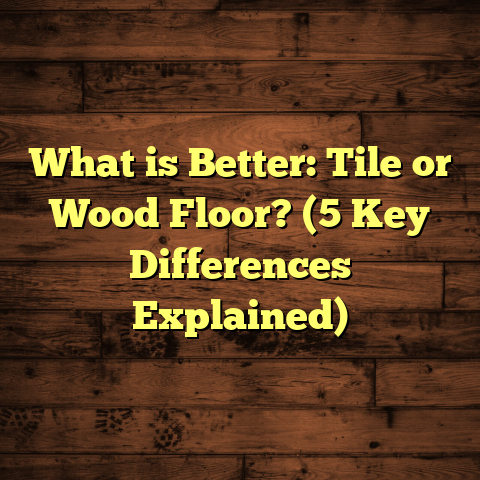 What is Better: Tile or Wood Floor? (5 Key Differences Explained)