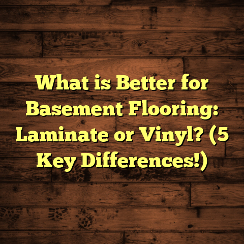 What is Better for Basement Flooring: Laminate or Vinyl? (5 Key Differences!)