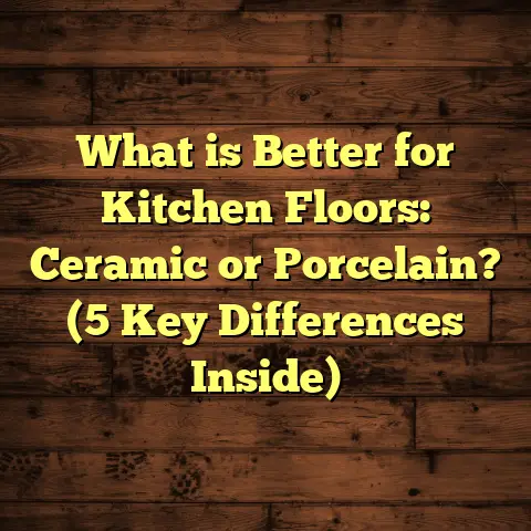 What is Better for Kitchen Floors: Ceramic or Porcelain? (5 Key Differences Inside)