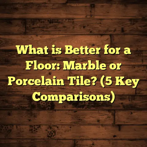 What is Better for a Floor: Marble or Porcelain Tile? (5 Key Comparisons)