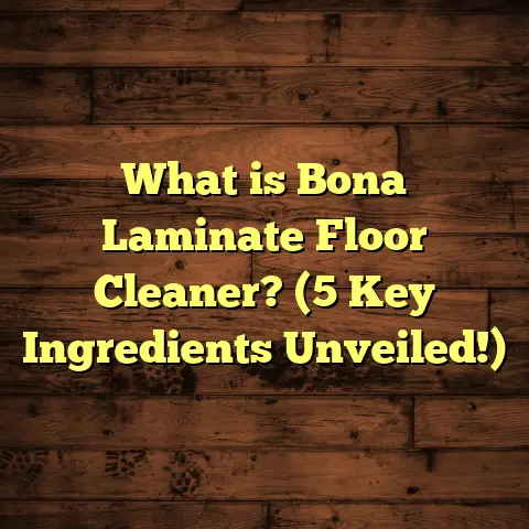 What is Bona Laminate Floor Cleaner? (5 Key Ingredients Unveiled!)