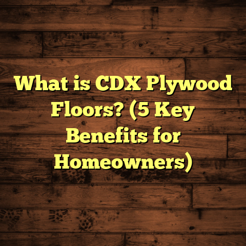 What is CDX Plywood Floors? (5 Key Benefits for Homeowners)