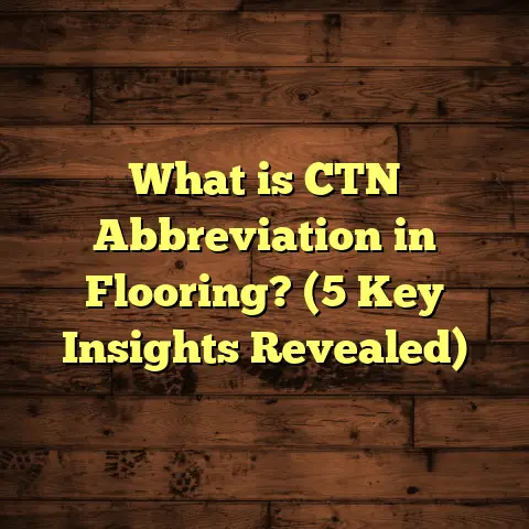 What is CTN Abbreviation in Flooring? (5 Key Insights Revealed)