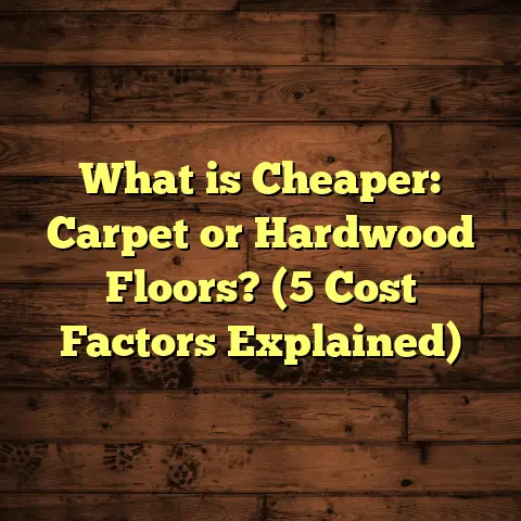 What is Cheaper: Carpet or Hardwood Floors? (5 Cost Factors Explained)
