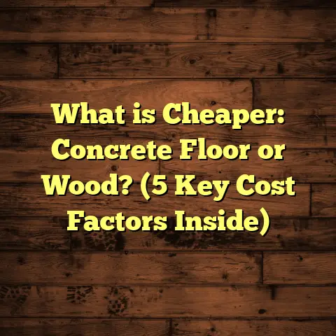 What is Cheaper: Concrete Floor or Wood? (5 Key Cost Factors Inside)