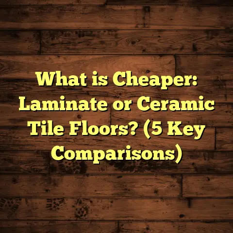 What is Cheaper: Laminate or Ceramic Tile Floors? (5 Key Comparisons)