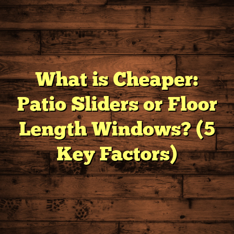 What is Cheaper: Patio Sliders or Floor Length Windows? (5 Key Factors)