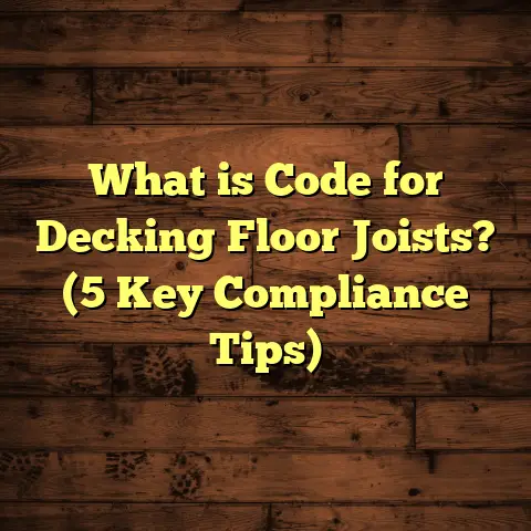 What is Code for Decking Floor Joists? (5 Key Compliance Tips)