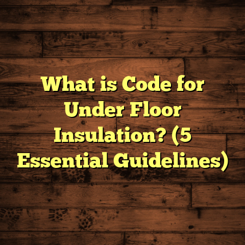 What is Code for Under Floor Insulation? (5 Essential Guidelines)